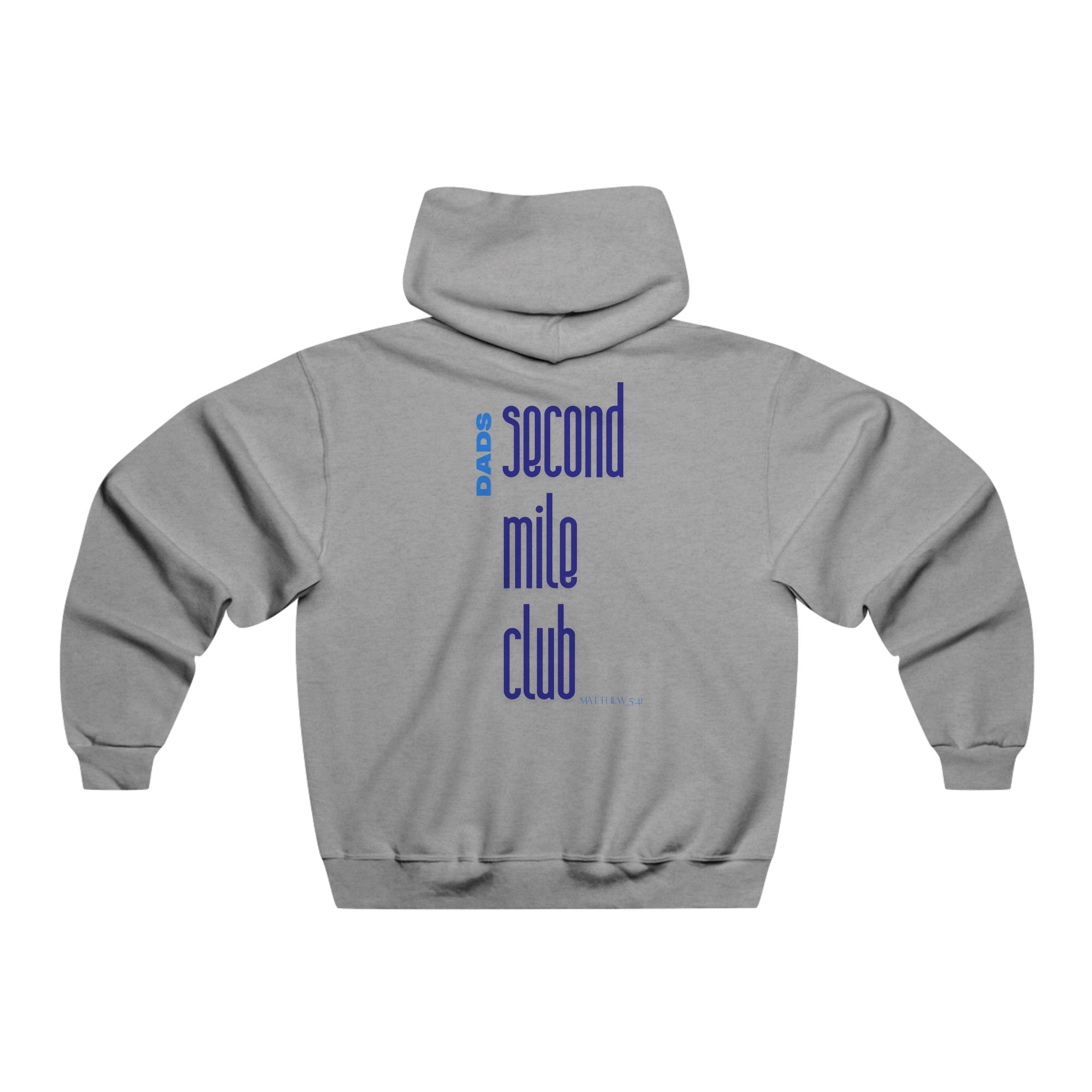 Dads Second Mile Club Men's Athletic Hooded Sweatshirt