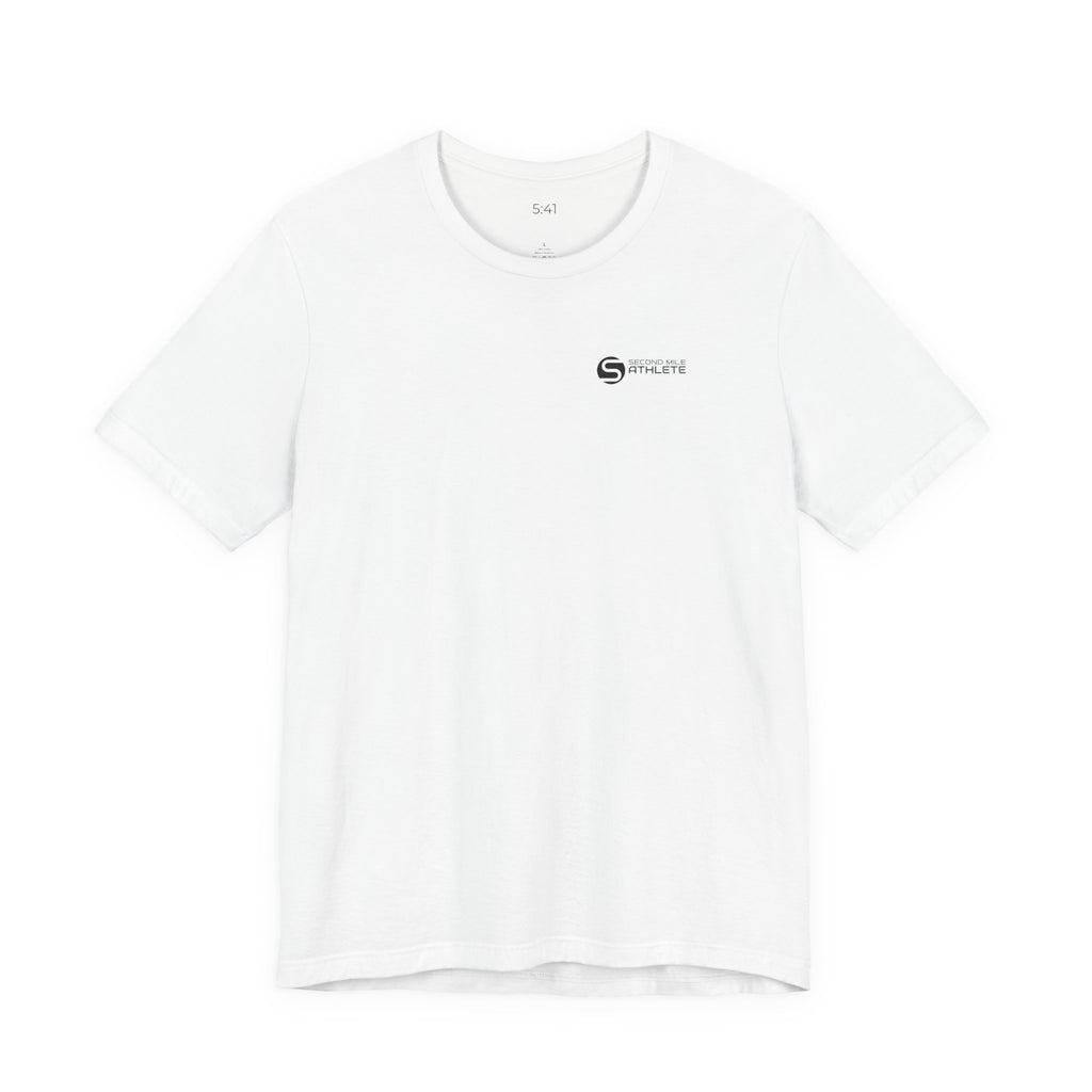 Minimalist 'Sailfish' Chest Logo Tee - Men's White Short Sleeve Shirt