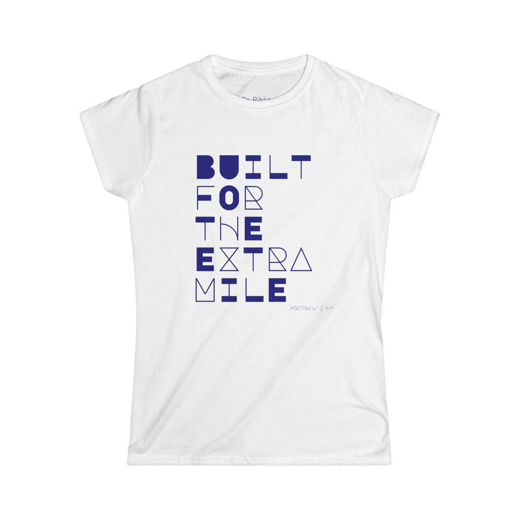 The Extra Mile Women's Tee - Empowering T-Shirt for Cheerleaders, Motivational Apparel, Sports Fan Shirt, Gift for Her, College Spirit Wear