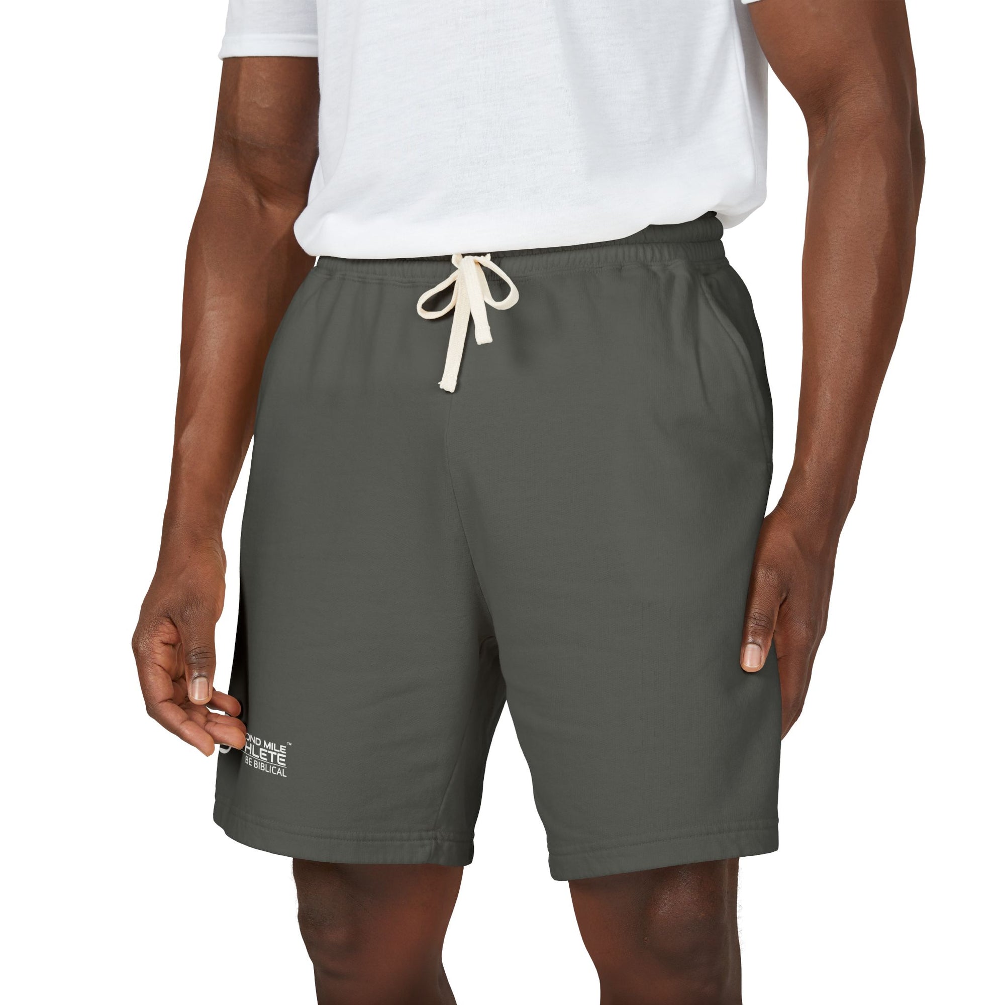 Lightweight Fleece Sweat Shorts — Garment-Dyed Casual Lounge Shorts
