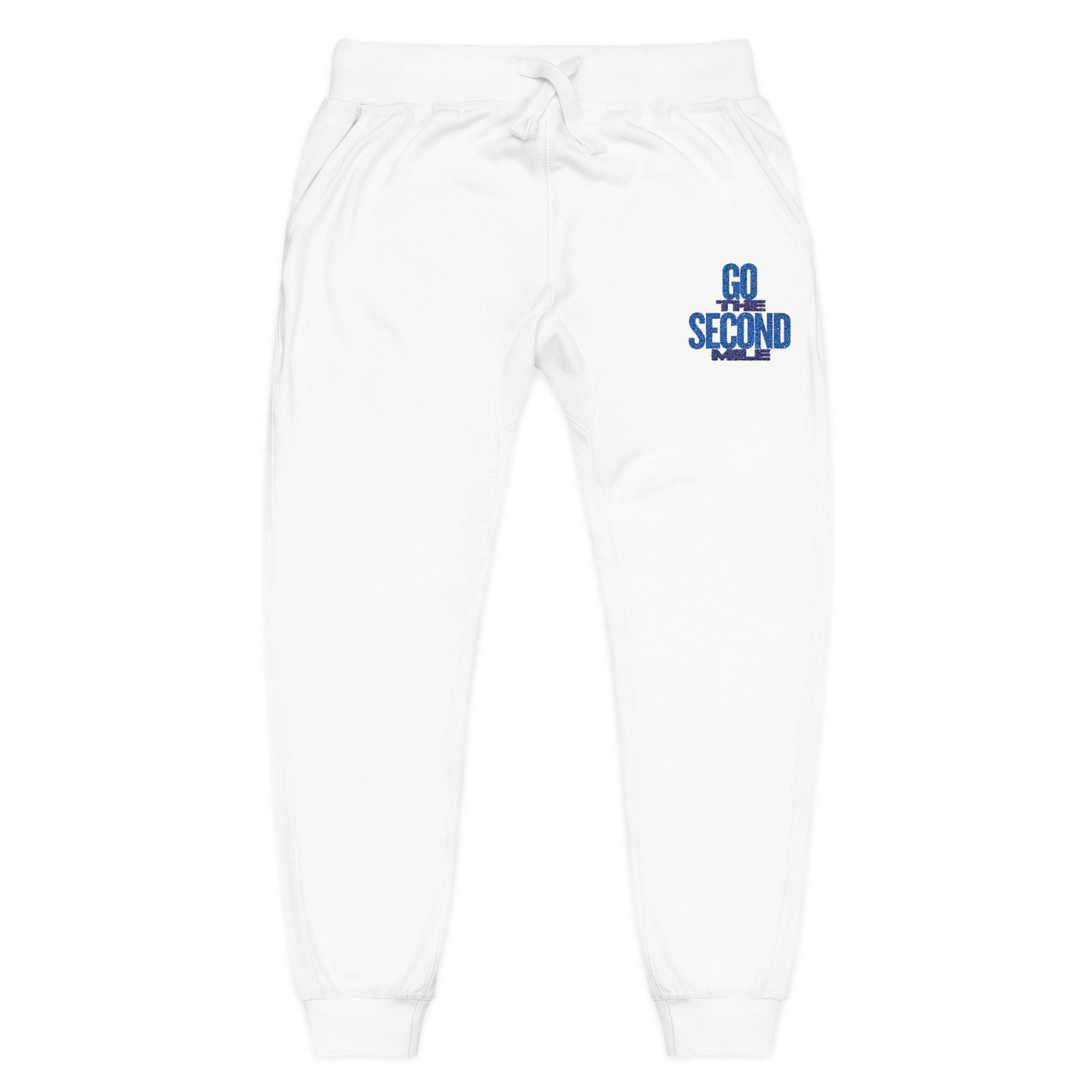 Cozy Unisex Embroidered Fleece Sweatpants, Lounge Wear, Comfortable Home Attire, Gift for Him and Her, Winter Pajama Pants