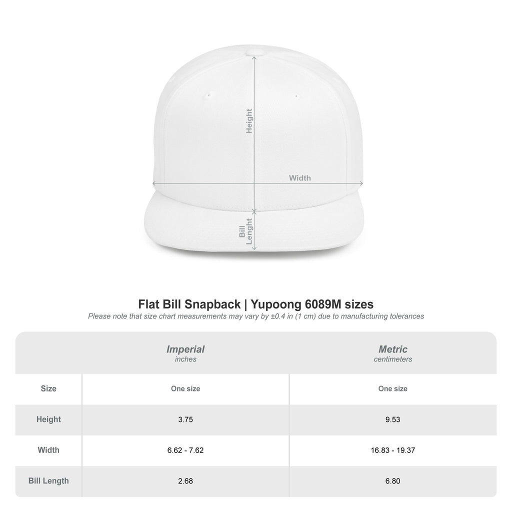 Trendy Flat Bill Snapback Hat