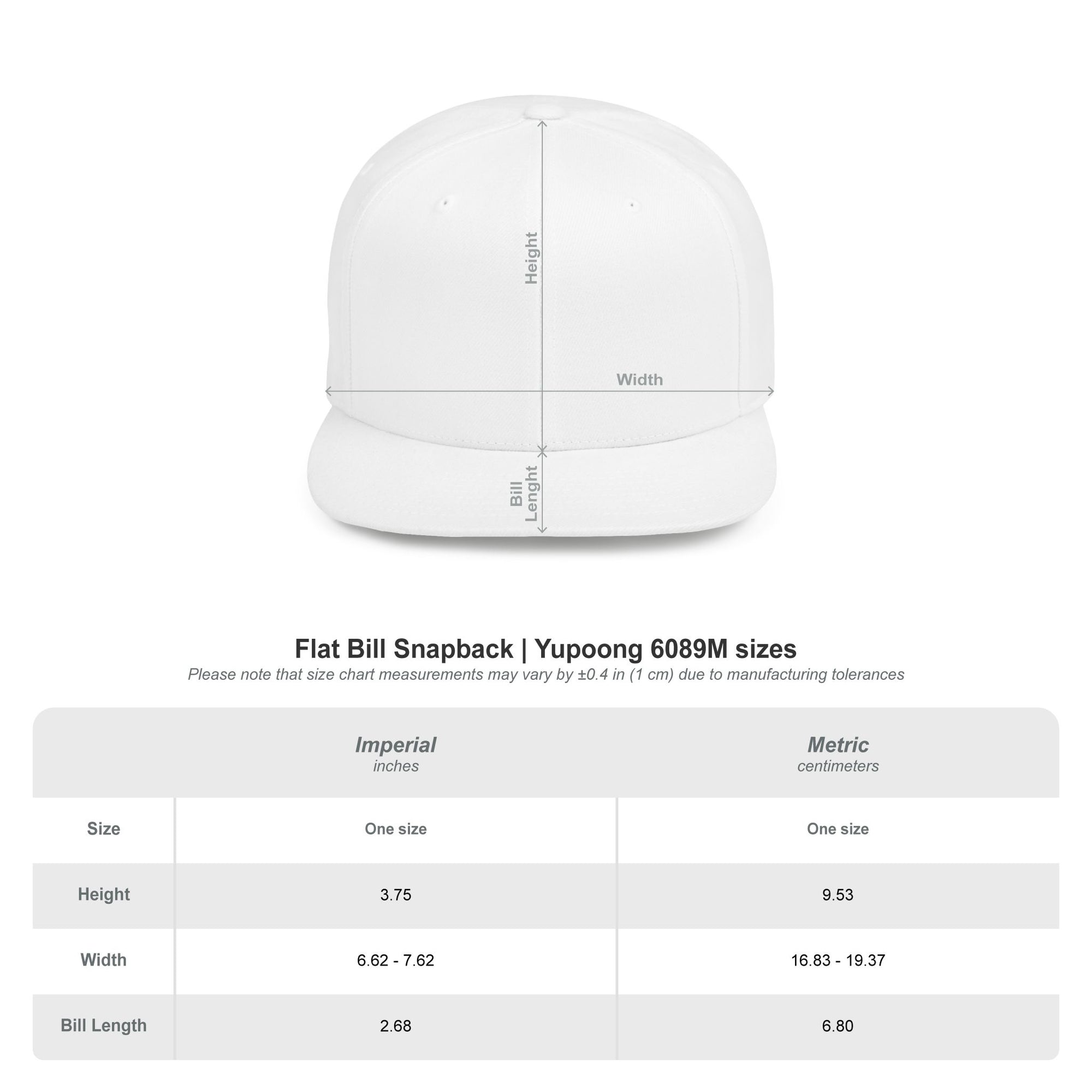 Trendy Flat Bill Snapback Hat